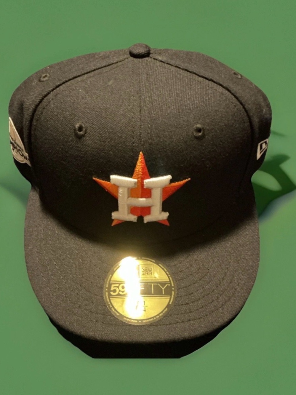 New Era 59FIFTY Houston Astros World Series Champions Black Fitted Cap 7 1/4